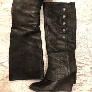 Black Vince Camuto knee length boots